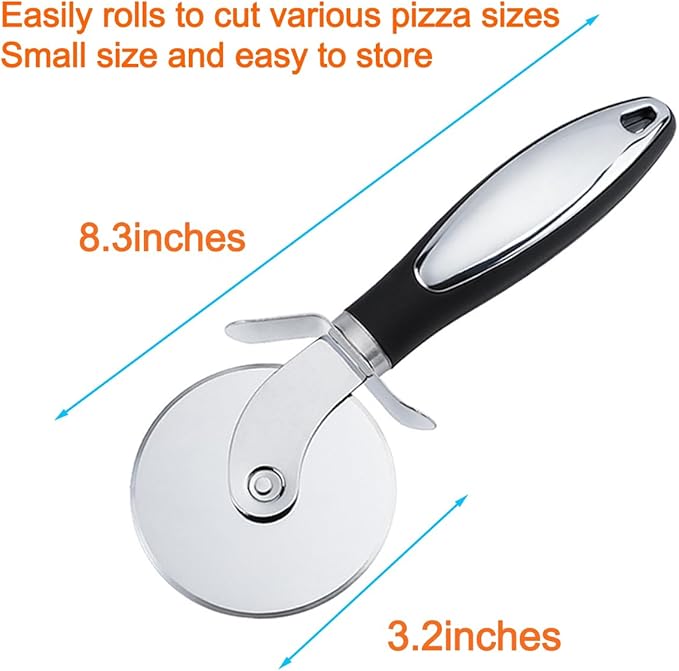 Pizza Peel 12 x 14inches, Pizza Paddle Pizza Spatula Shovel Pizza Cutter, Pizza Peel with Foldable Wood Handle, Aluminum Pizza Turner Peel Tools Making Accessories for Baking Pizza Bread