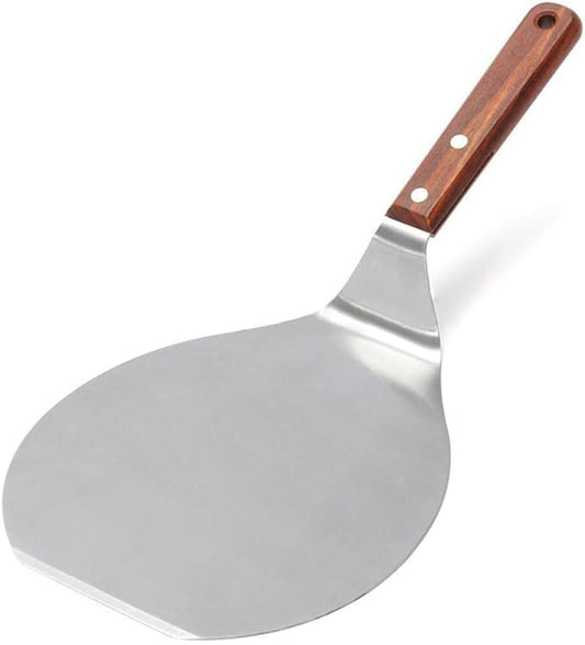 Stainless Steel Pizza Spatula Peel Shovel Cake Lifter Wood Handle Plate Holder Baking Tool Baking Homemade Pizza