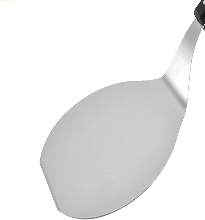 Small Stainless Steel Pizza Peel – 6.6" Transfer Spatula with Wooden Handle for Oven, Stone, and Grill Use