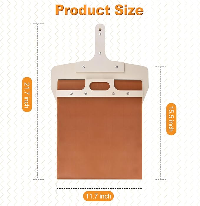 Sliding Pizza Peel 12 inch Pizza Slider Non-Stick with Handle Detachable Pizza Shovel Pizza Transfer Tool for Oven Slide Pizza Paddle Pizza Sliding Peel Pizza Spatula Pizza Smart Slider 1pack